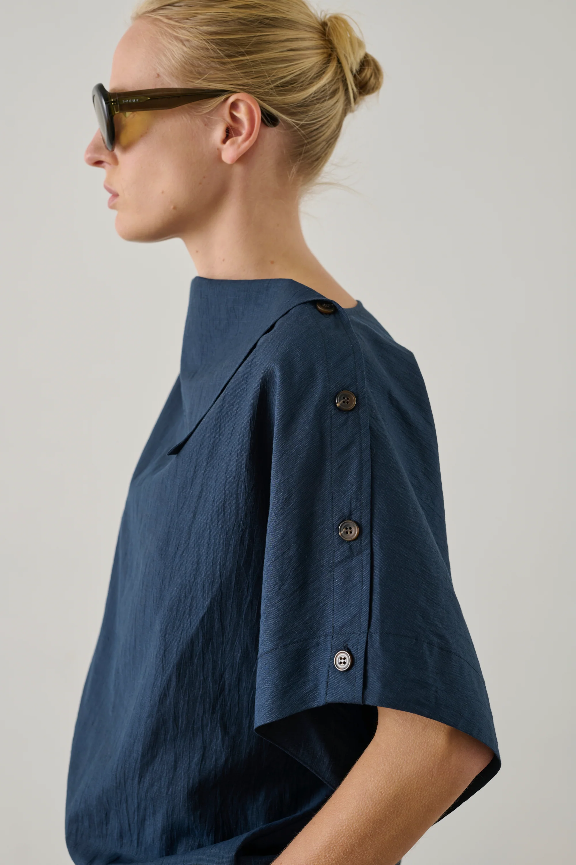 BLUE ISSA BLOUSE - Image 4