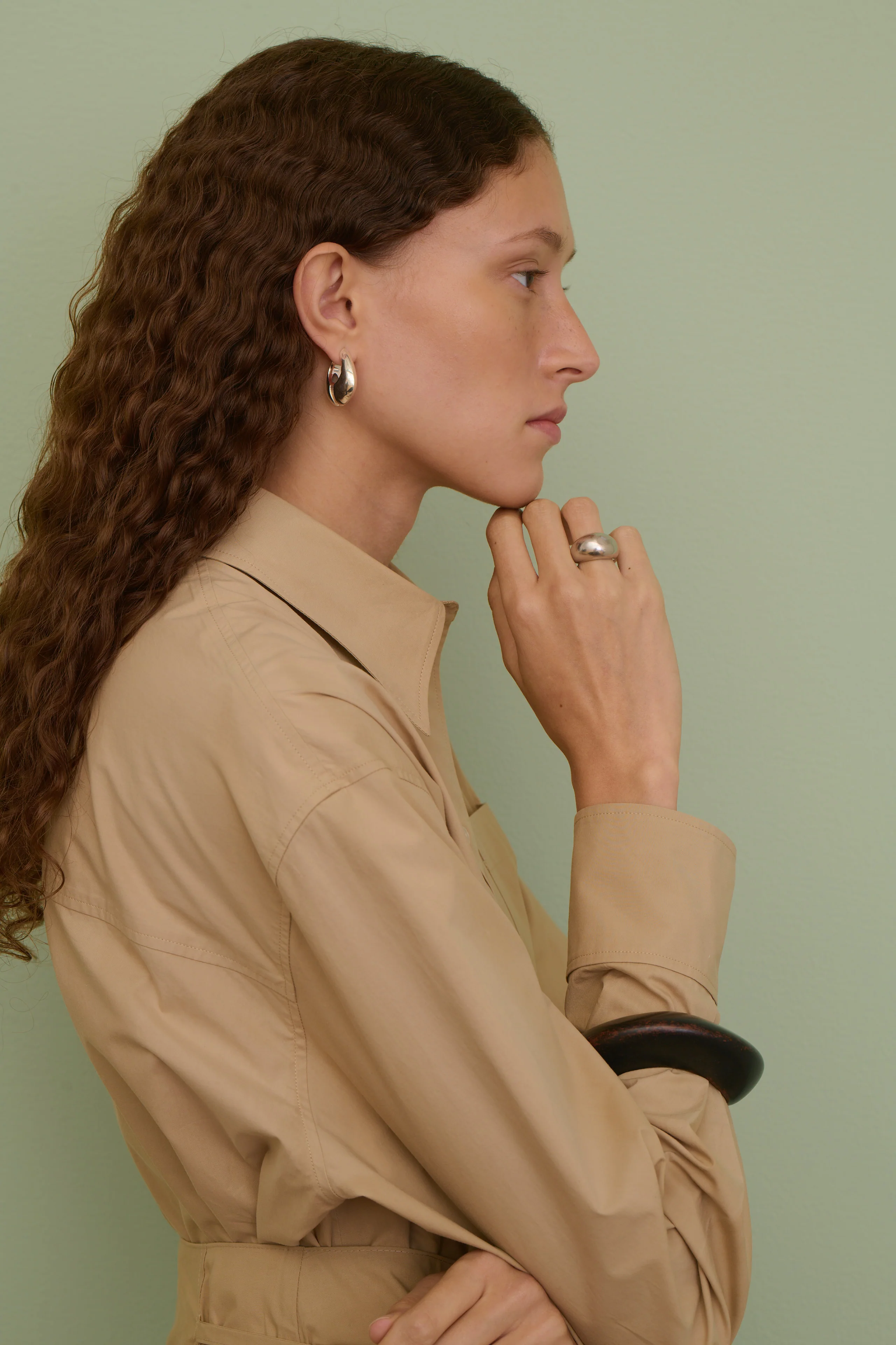 MAXI SILVER EARRINGS - Image 4