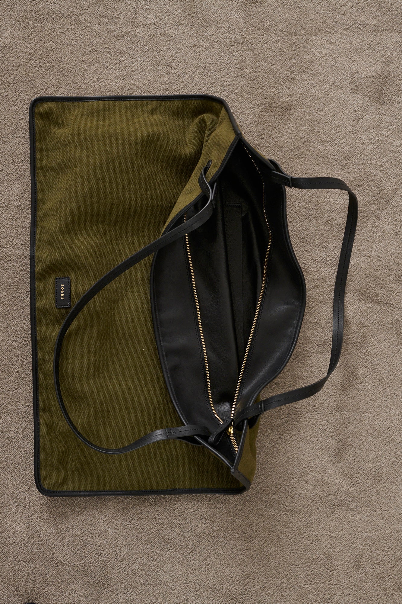 KHAKI DARLA TOTE BAG - Image 6