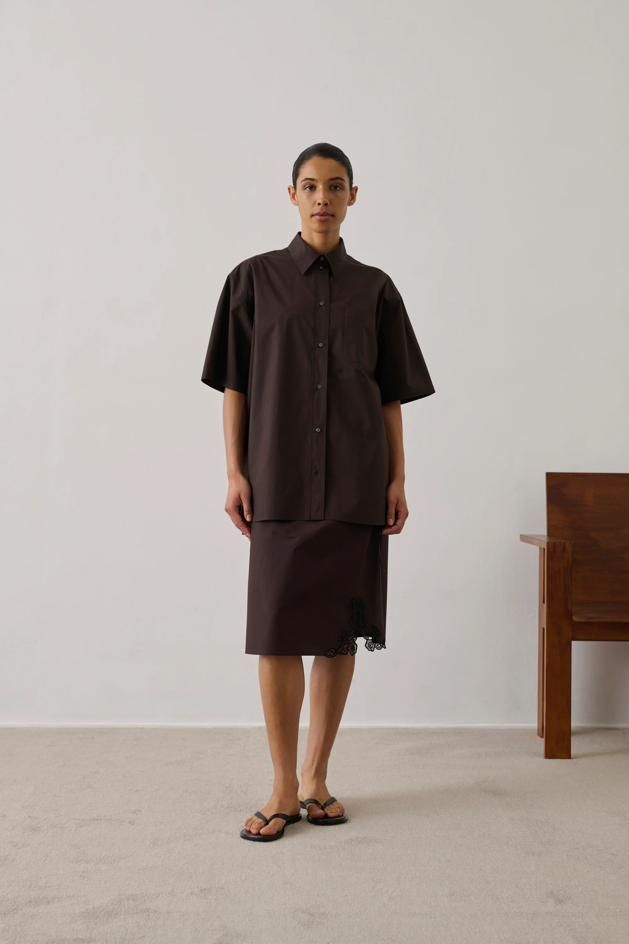 BROWN BOBBIE SHIRT - Image 4