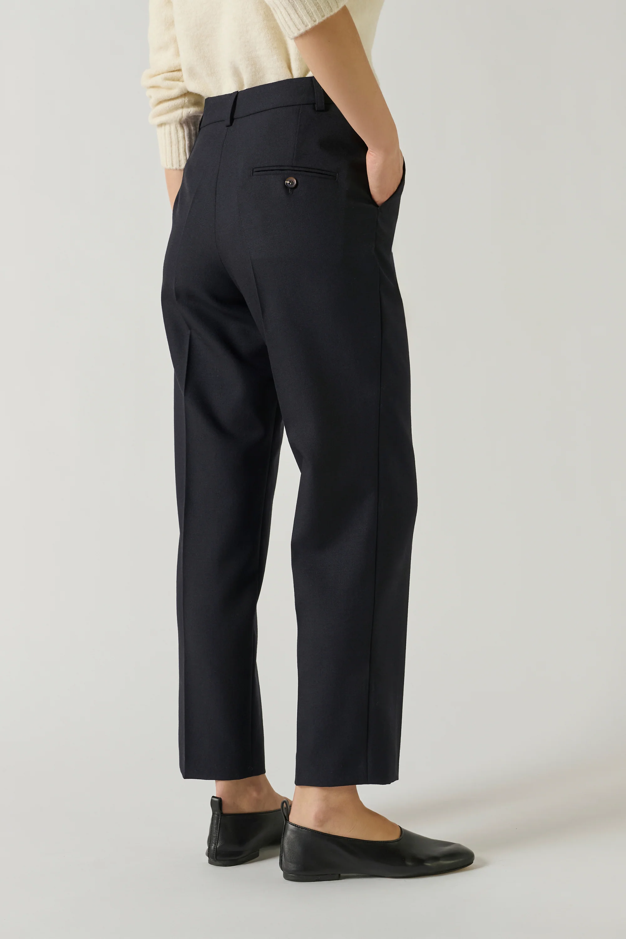 NAVY GABRIEL TROUSERS - Image 3
