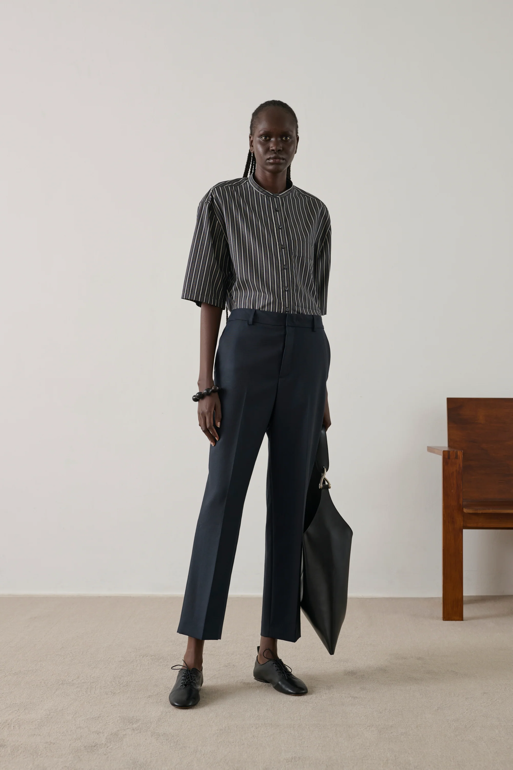 NAVY GABRIEL TROUSERS - Image 5