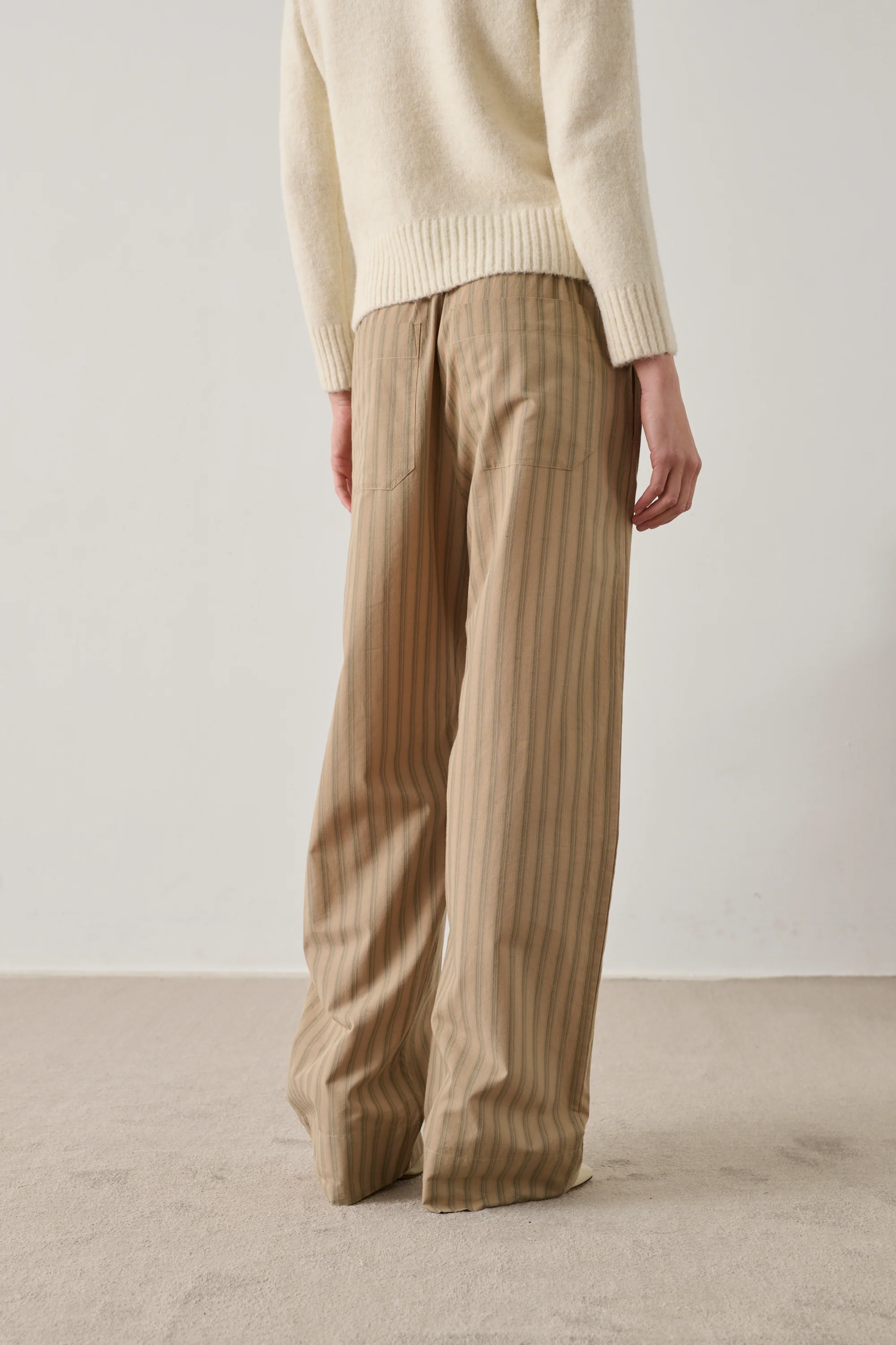 BEIGE HARLAN TROUSERS - Image 4