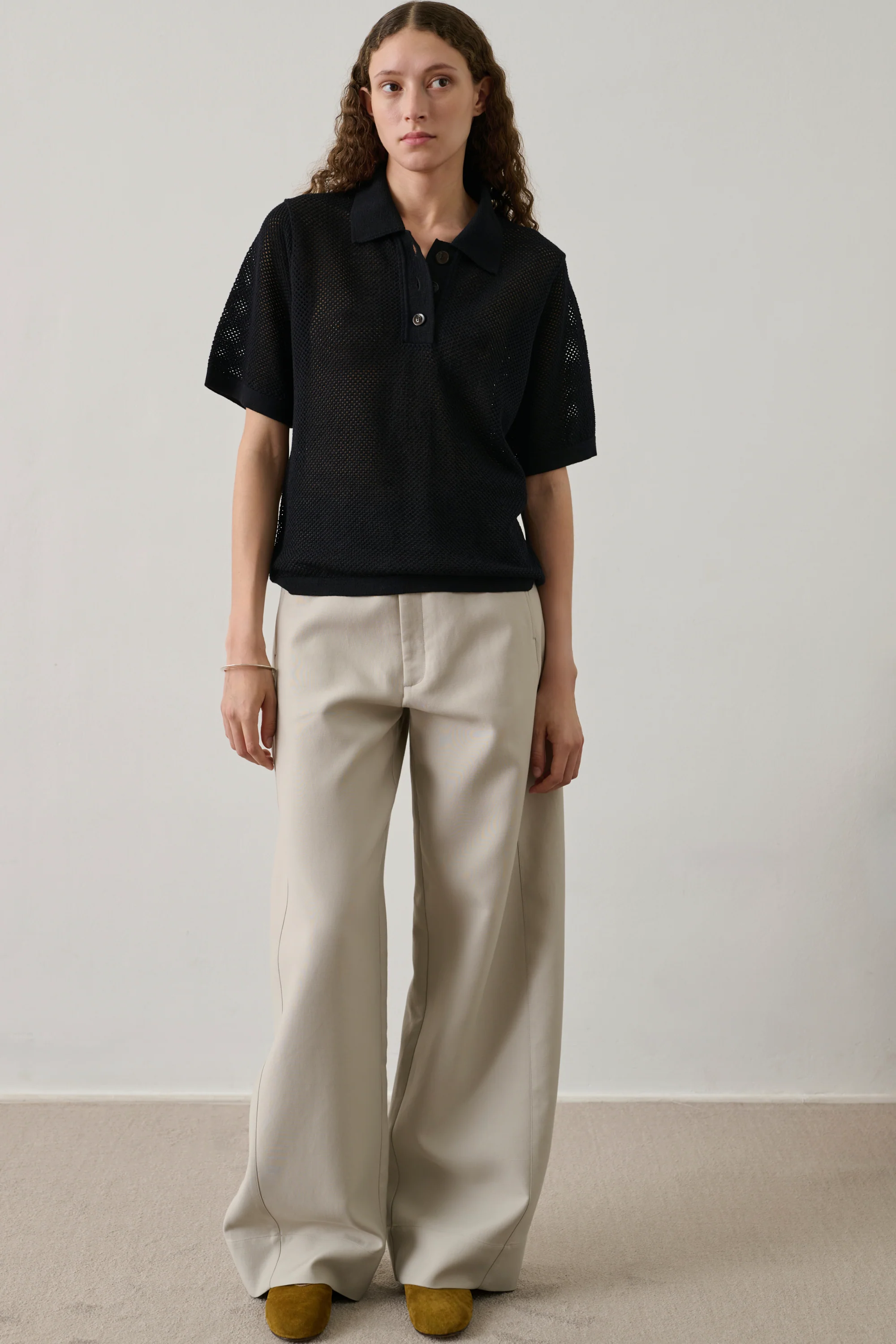 BLACK HARVEY POLO