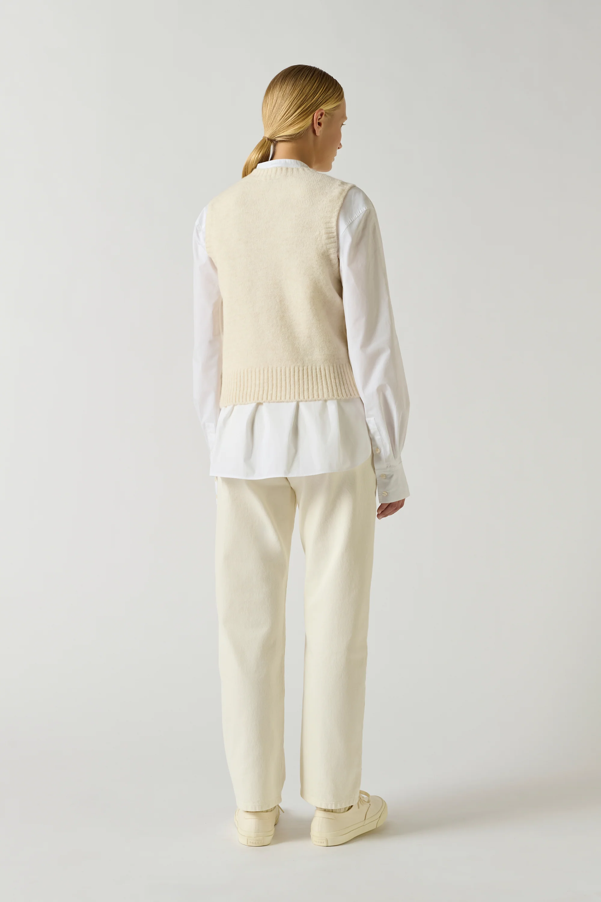 NAMASTE OFF-WHITE SWEATER - Image 3