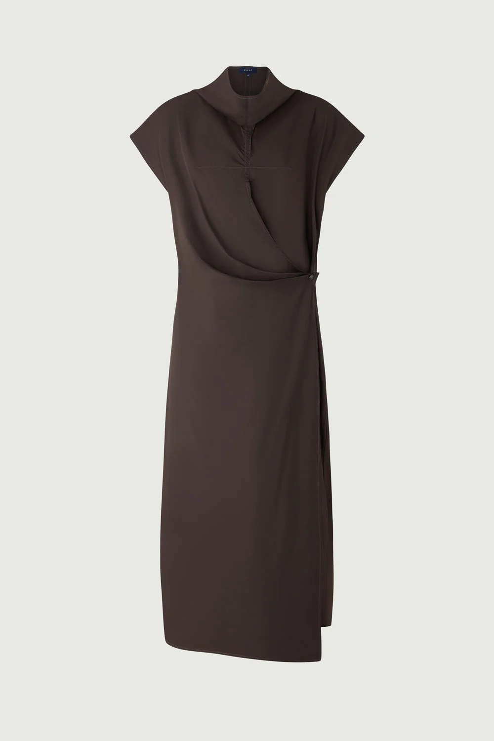 BROWN FOGGIA DRESS - Image 5