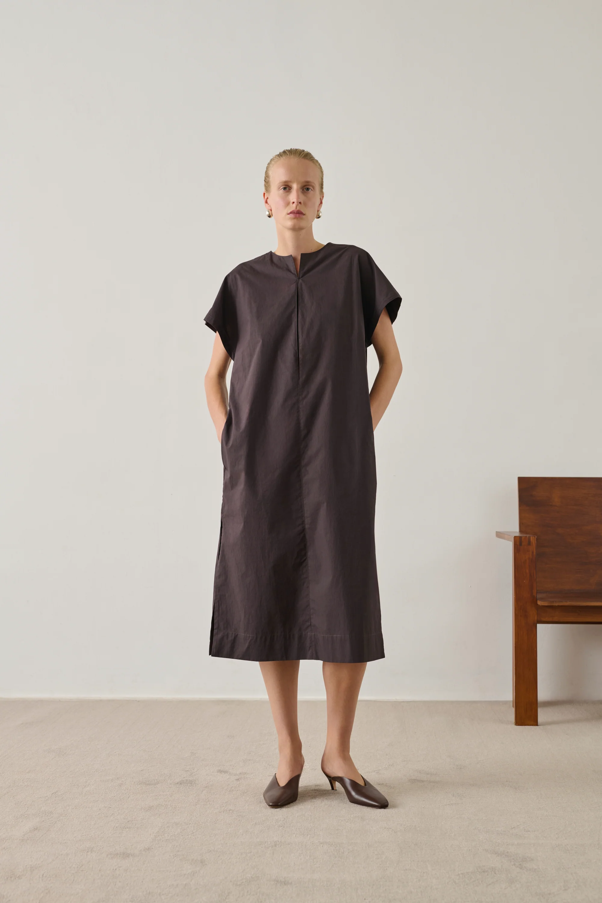 BROWN IANNI DRESS - Image 4