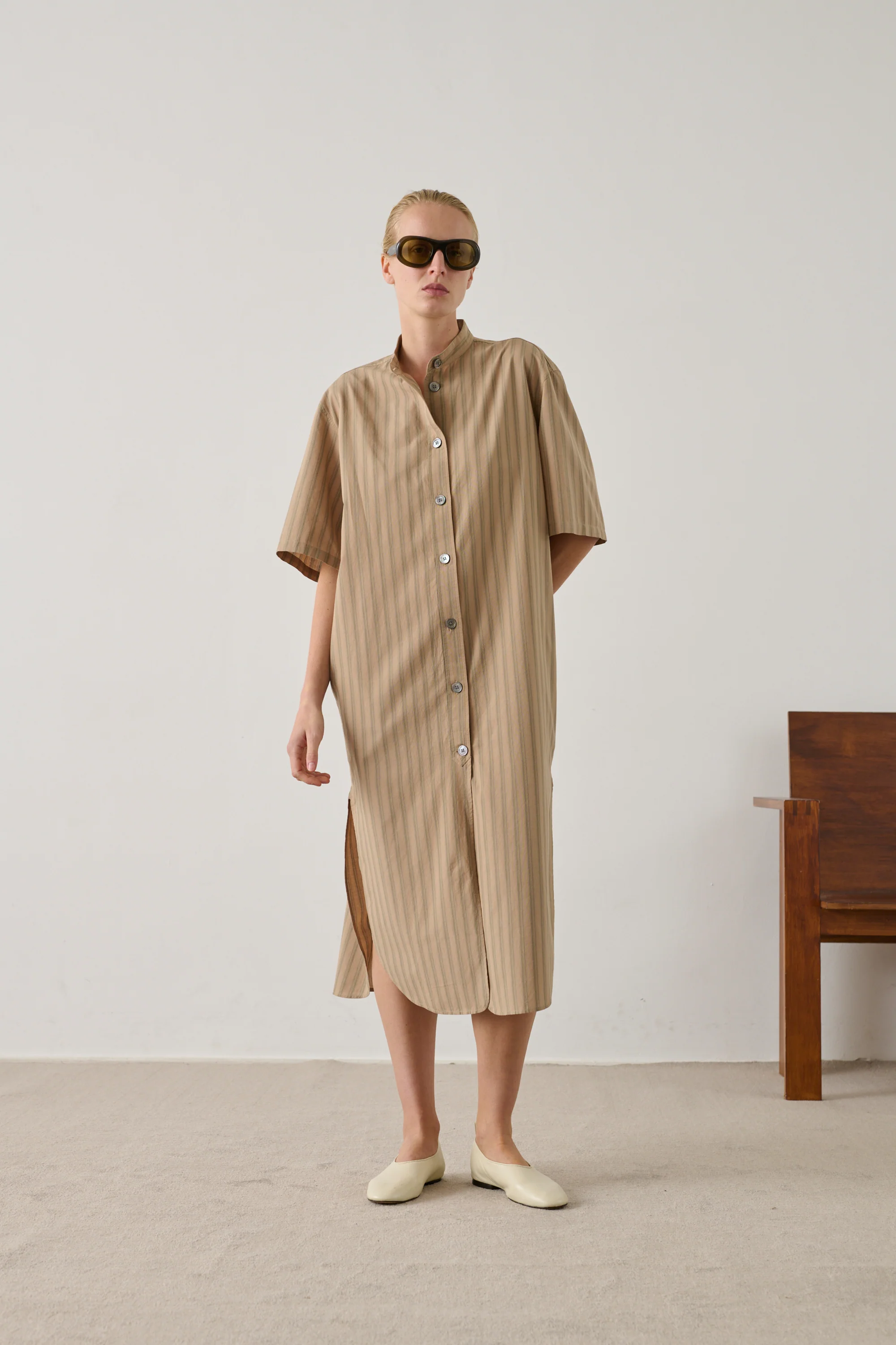BEIGE IZZO DRESS - Image 3