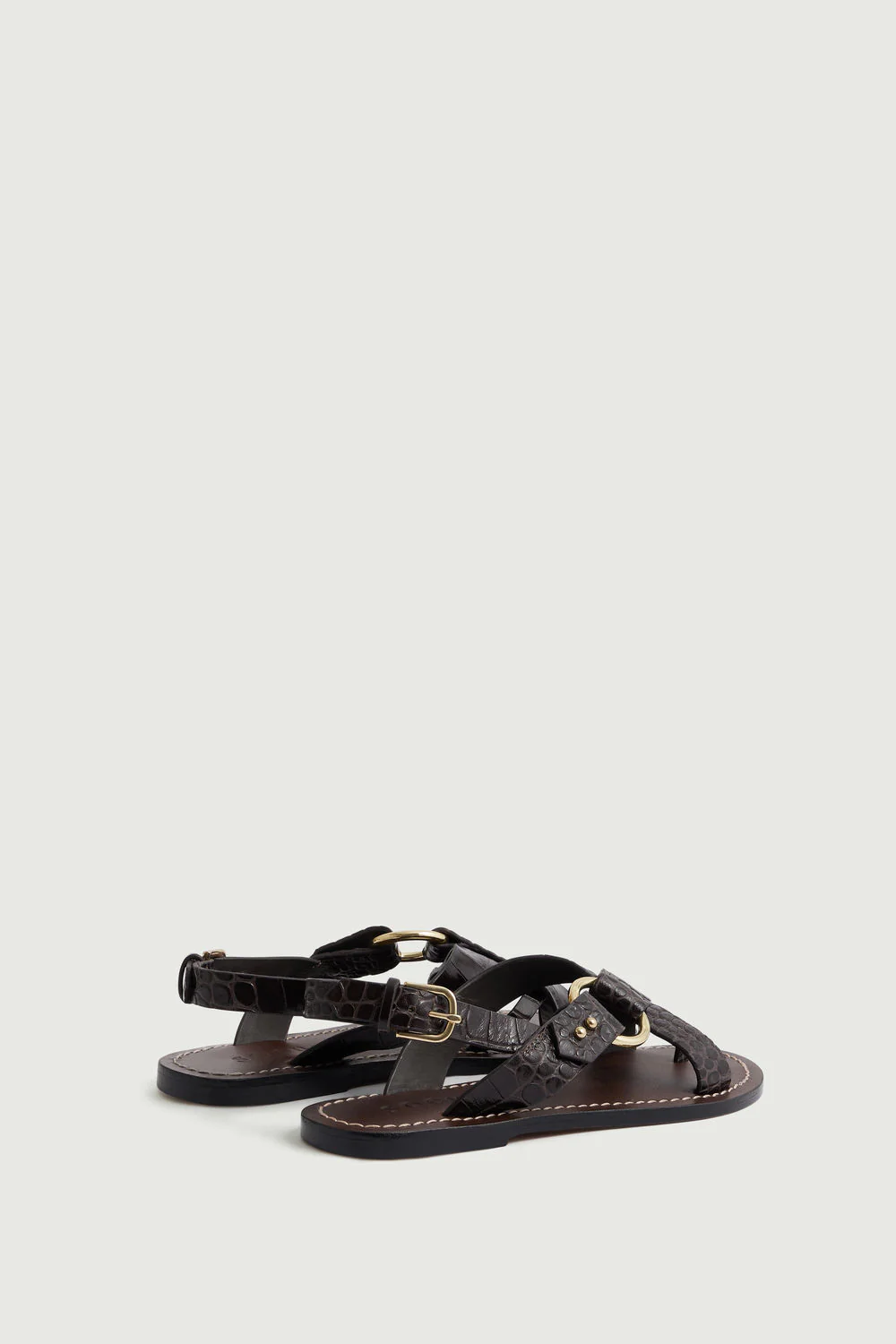 BROWN FLORENCE SANDALS - Image 3
