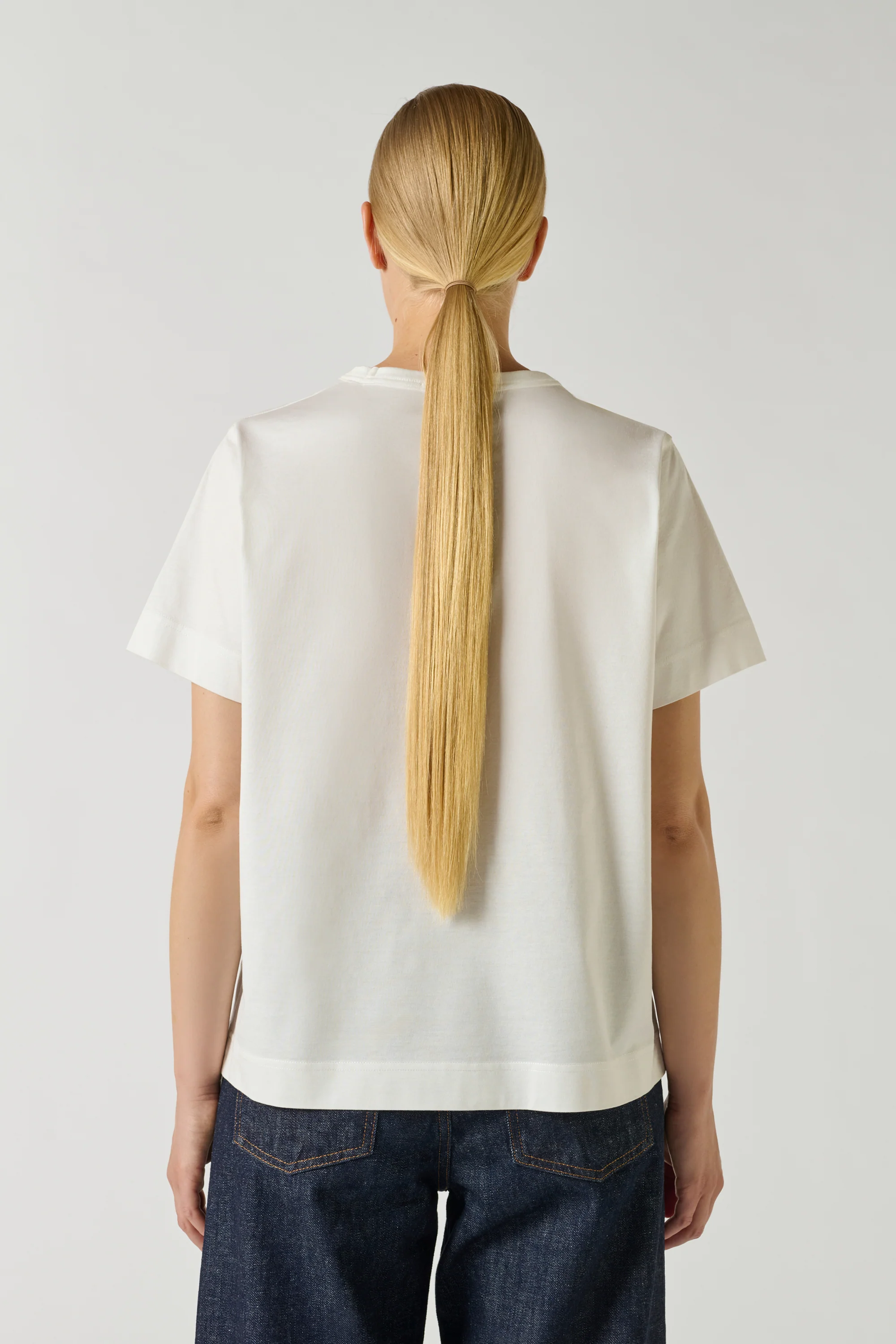 BASIC WHITE TEE-SHIRT - Image 3