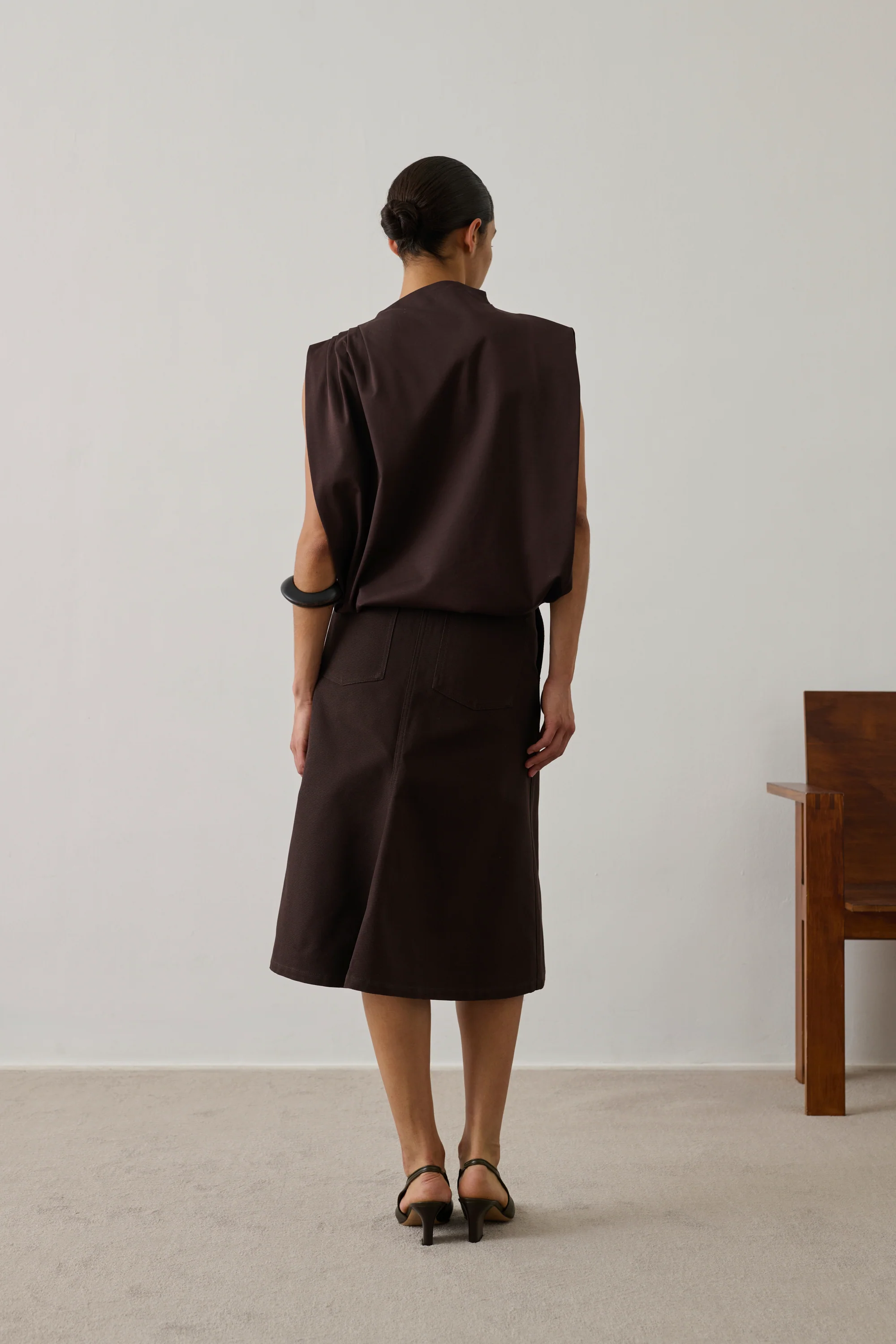 BROWN IDRIS TOP - Image 4